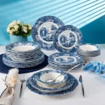 Fecra Vintage Blue 24 Parça Yemek Takımı resmi