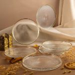 Fecra Loren 6 Parça Servis Seti 21 cm Gold Fileli resmi