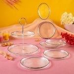 Fecra Loren 7 Parça Servis ve Sunum Seti Siyah Fileli resmi