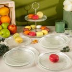 Fecra Loren 7 Parça Servis ve Sunum Seti Natürel resmi