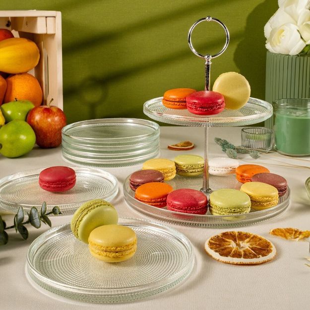 Fecra Loren 7 Parça Servis ve Sunum Seti Natürel resmi