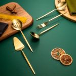 Fecra Pure 5 Parça Servis Seti Gold resmi