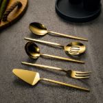 Fecra Pure 5 Parça Servis Seti Gold resmi