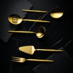 Fecra Pure 5 Parça Servis Seti Gold resmi