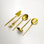 Fecra Pure 5 Parça Servis Seti Gold resmi